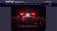 Desktop Screenshot of nightmare-festival.com