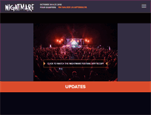Tablet Screenshot of nightmare-festival.com